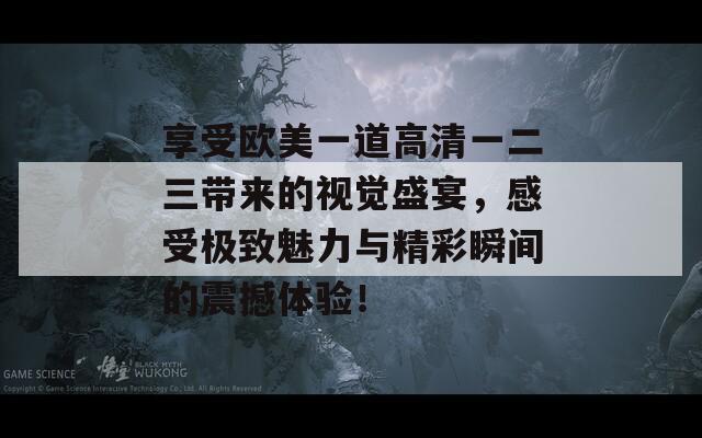 享受欧美一道高清一二三带来的视觉盛宴，感受极致魅力与精彩瞬间的震撼体验！