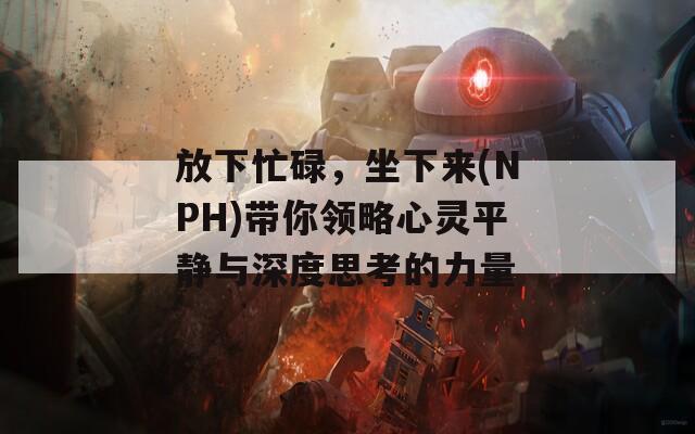 放下忙碌，坐下来(NPH)带你领略心灵平静与深度思考的力量