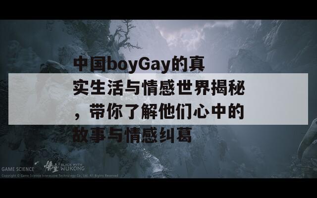 中国boyGay的真实生活与情感世界揭秘，带你了解他们心中的故事与情感纠葛