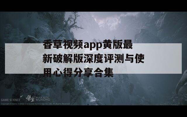 香草视频app黄版最新破解版深度评测与使用心得分享合集