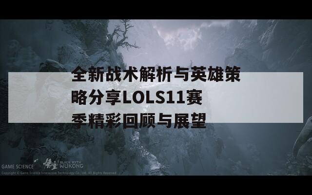 全新战术解析与英雄策略分享LOLS11赛季精彩回顾与展望