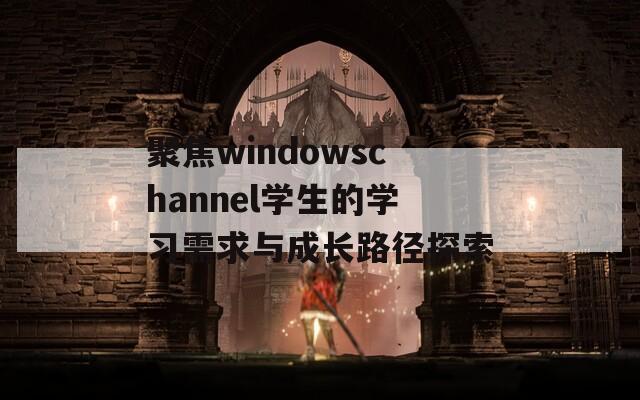 聚焦windowschannel学生的学习需求与成长路径探索