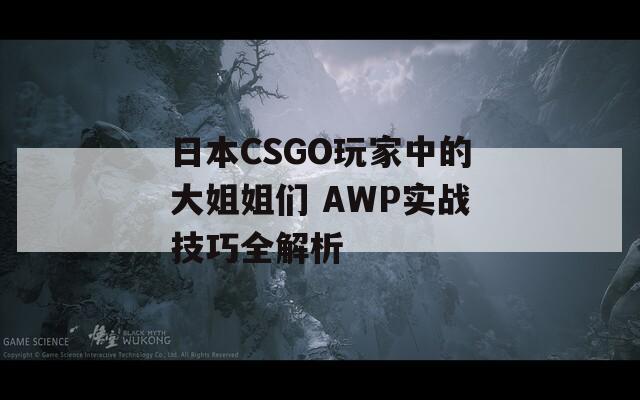 日本CSGO玩家中的大姐姐们 AWP实战技巧全解析