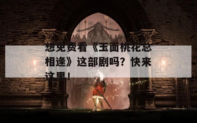 想免费看《玉面桃花总相逢》这部剧吗？快来这里！