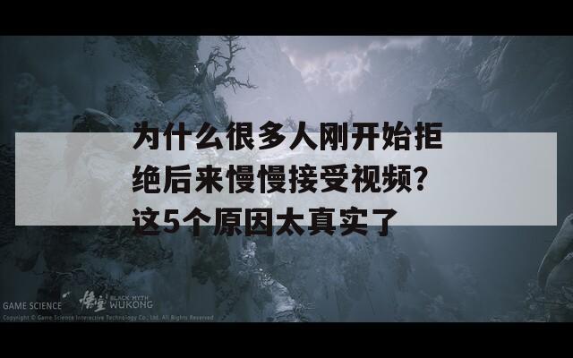 为什么很多人刚开始拒绝后来慢慢接受视频？这5个原因太真实了