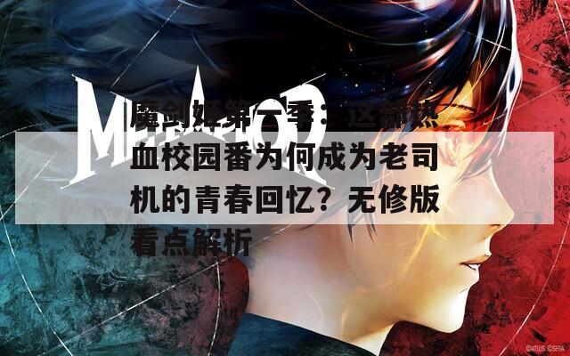 魔剑姬第一季：这部热血校园番为何成为老司机的青春回忆？无修版看点解析