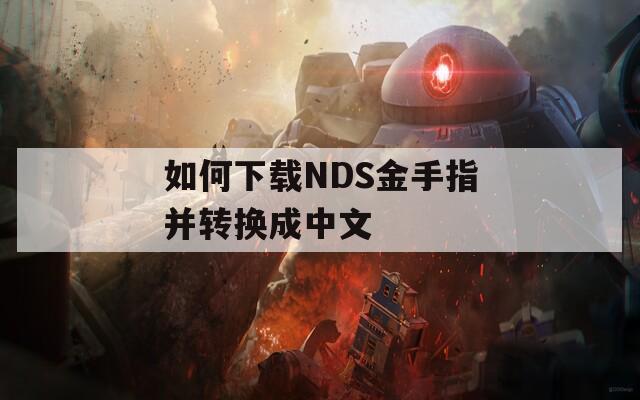 如何下载NDS金手指并转换成中文