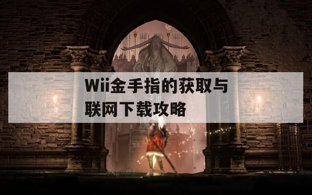 Wii金手指的获取与联网下载攻略