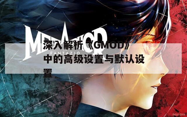 深入解析《GMOD》中的高级设置与默认设置