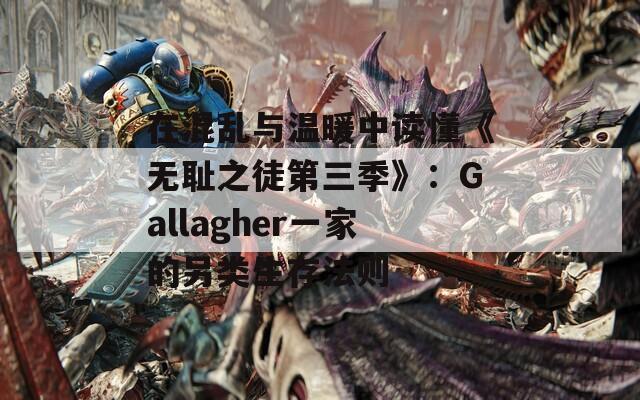 在混乱与温暖中读懂《无耻之徒第三季》：Gallagher一家的另类生存法则