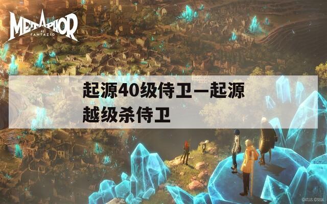 起源40级侍卫—起源越级杀侍卫