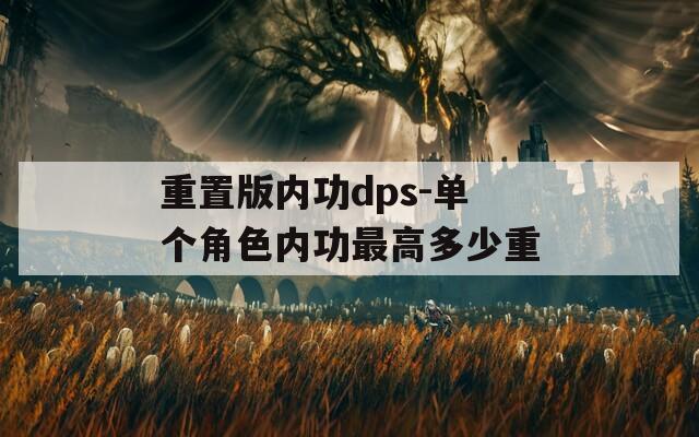 重置版内功dps-单个角色内功最高多少重