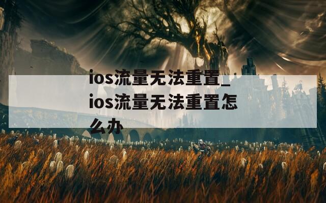 ios流量无法重置_ios流量无法重置怎么办