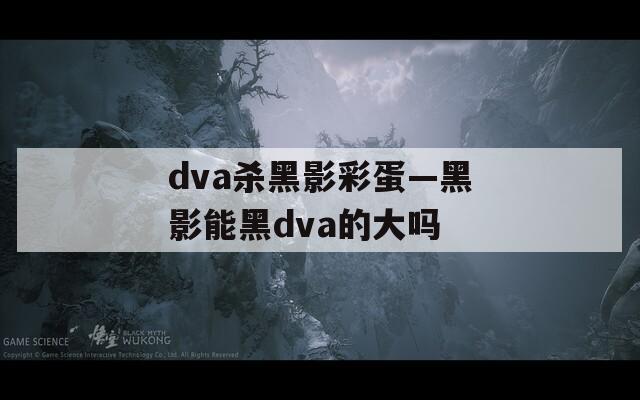 dva杀黑影彩蛋—黑影能黑dva的大吗